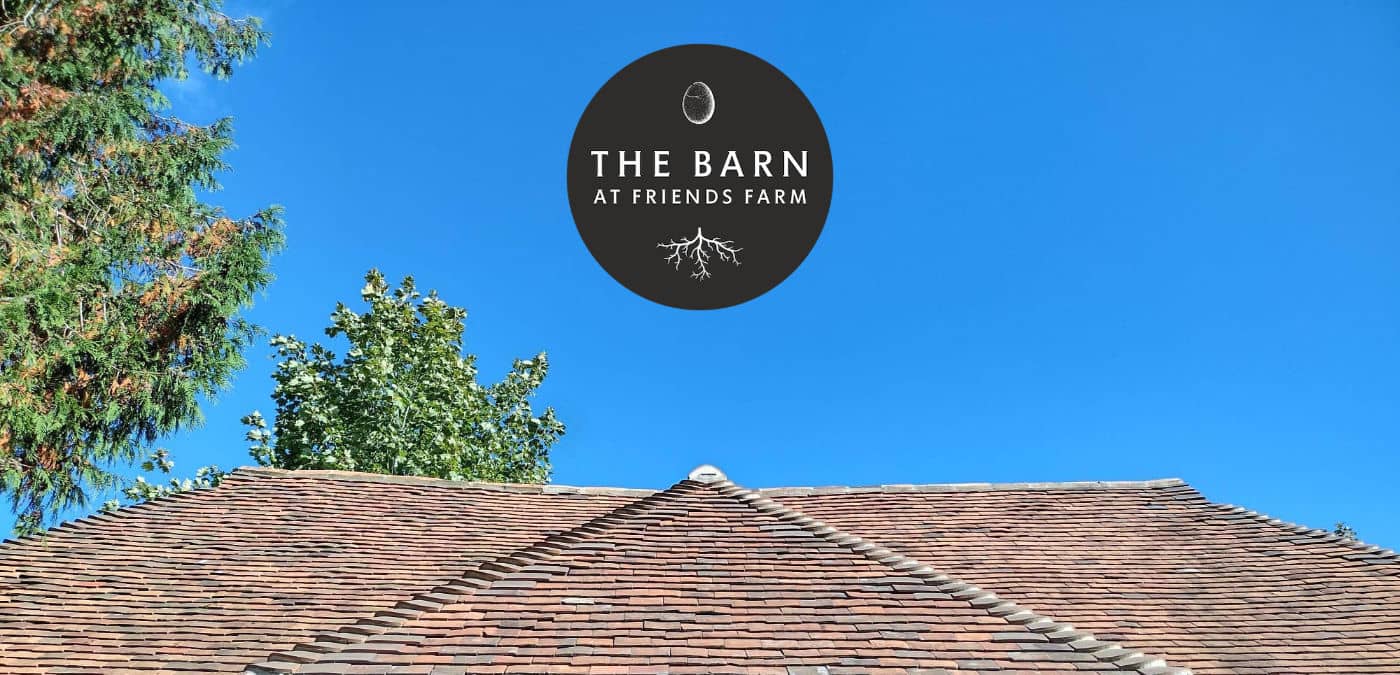 header image of the barn roof with the